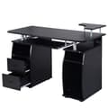 Miniatyrbillede 2 af 8: Computerskrivebord, 119x55x88 cm, Sort/Hvid