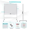 Miniatyrbillede 4 af 8: Whiteboard, 126x53,5x160-180 cm