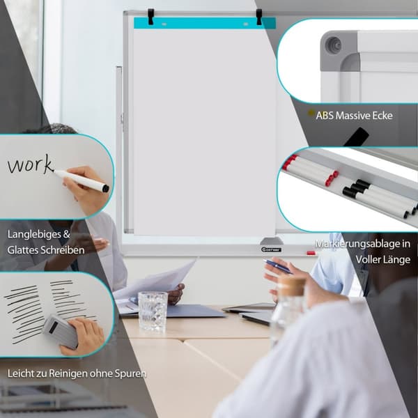 Whiteboard, 126x53,5x160-180 cm