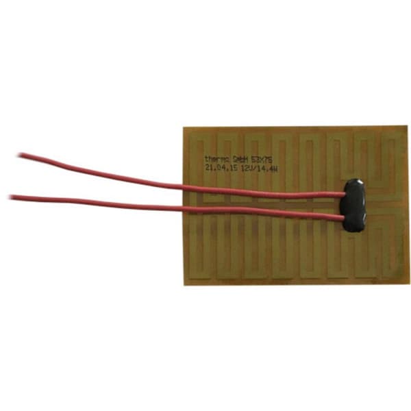 Thermo TECH Polyimider Värmefolie självhäftande 12 V/DC, 12 V/AC 14.4 W Skyddsklass IPX4 (L x B) 75 mm x 53 mm