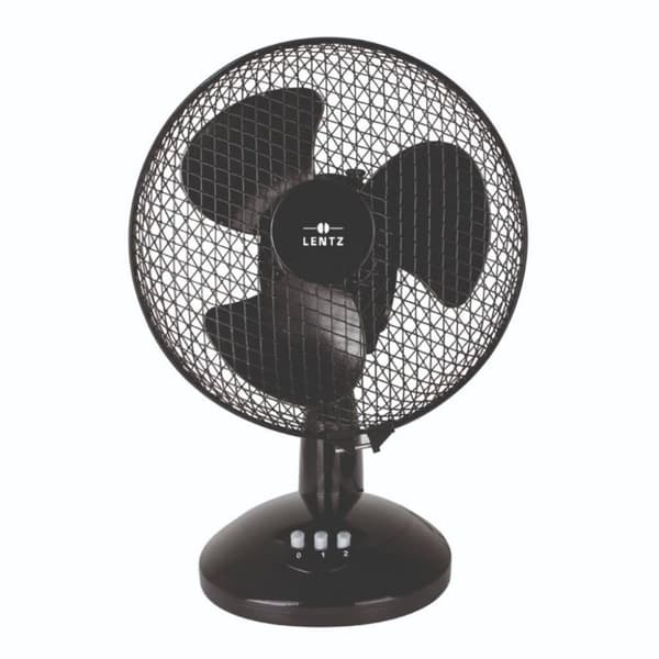 Lentz Pöytätuuletin 23 cm Musta