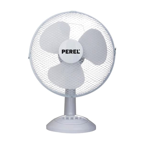 Perel Bordsfläkt 40 cm Vit