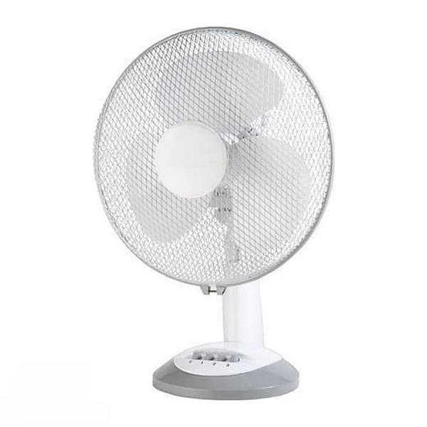 Emerio FN-114202 Pöytätuuletin 30 cm Valkoinen/harmaa