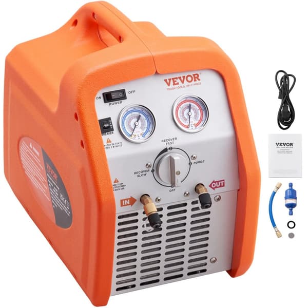 Kylmäaineen palautuskone, kaksoissylinterirakenne, korkean paineen suojaus,1HP