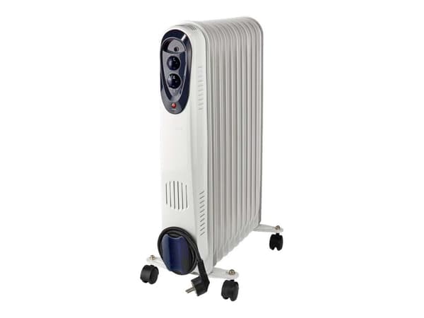 Nedis HTOI30WT11 – Oljefylld Radiator, Golvstående – Vit