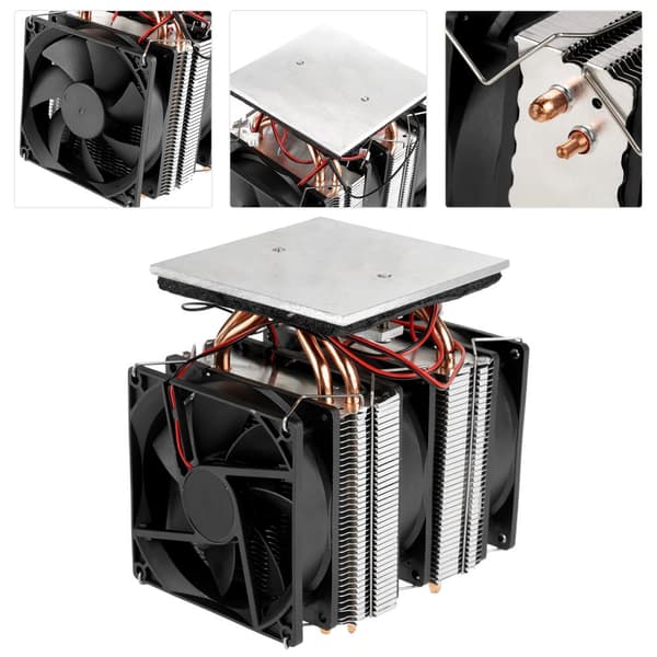 Termoelektrisk køler, 120W effekt, 10A strøm,sort