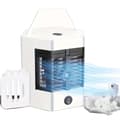 Miniatyrbillede 1 af 2: Mini personlig airconditioner, 3-i-1 kølefunktion, super stille drift,Hvid