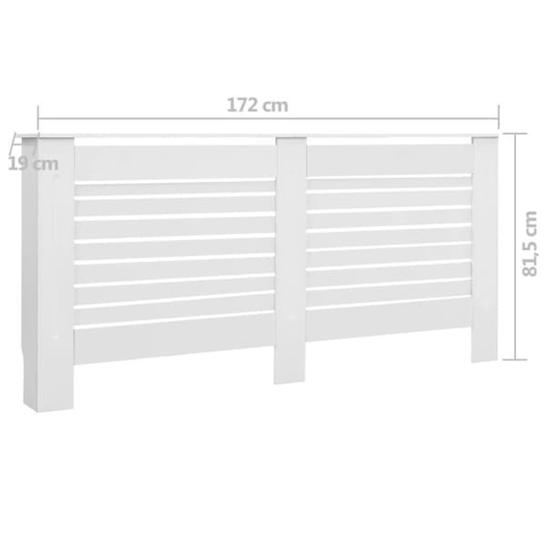 vidaXL radiatorskjulere 2 stk. 172 x 19 x 81,5 cm MDF hvid