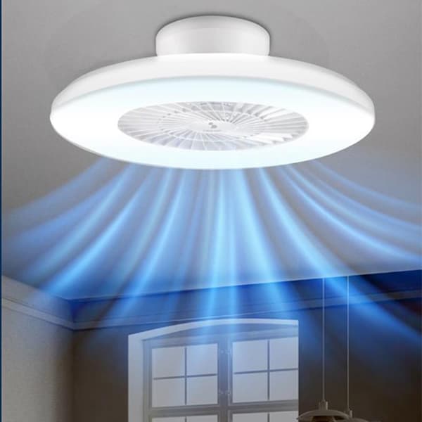 Takfläkt med LED-lampor i 3 Färger