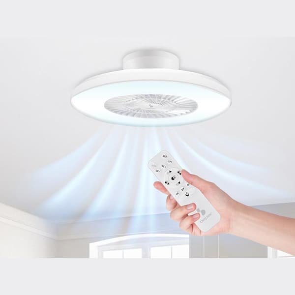 Takfläkt med LED-lampor i 3 Färger