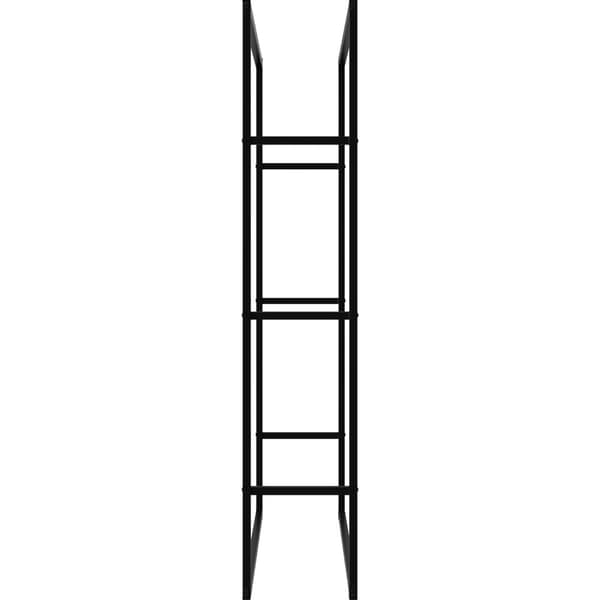 Brændereol Tuby, til indendørs og udendørs brug, 100,5x25x150cm - sort