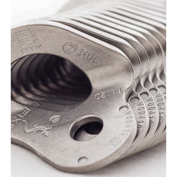 Fixe Climbing Gear Plade 1 316l M10 Pack 100 Enheder Søvfarvet