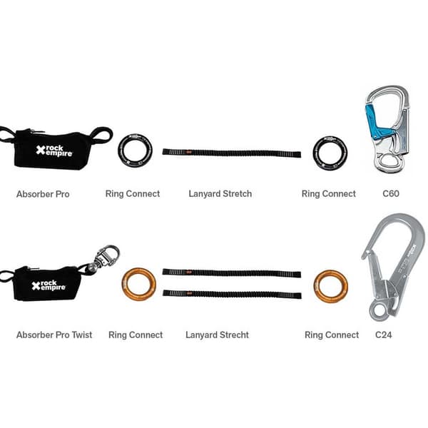 Rock Empire Lanyards Og Energi Dæmpere Absorber Pro Twist Søvfarvet