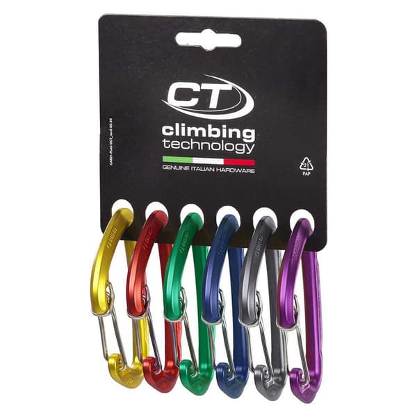 Climbing Technology Berry Carabiner W Snabbteckning 6 Enheter Durchsichtig