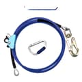 Miniatyrbillede 1 af 2: Wire-Core Flip Line Kit, Justerbar 8ft Længde, Triple Lock Karabinclip,12mmx2.4m