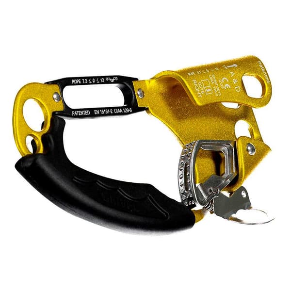 Grivel A&d Right Ascender/descender Keltainen,Musta