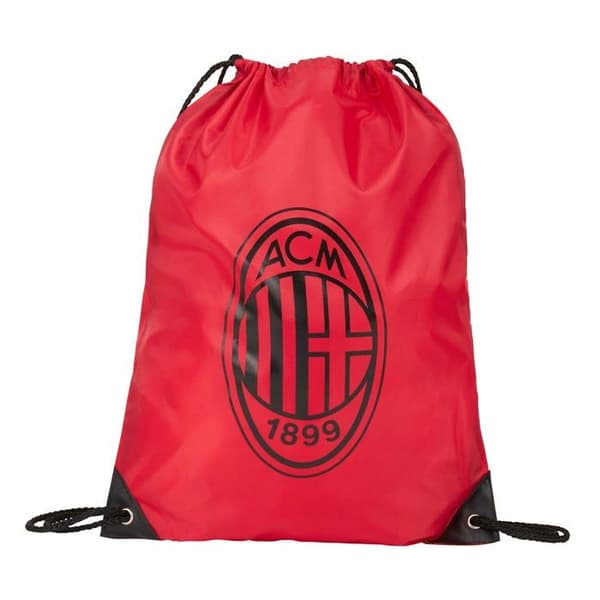 Fodral - Gil AC Milan kritväska, Gymväska, röd med svart logotyp, unisex