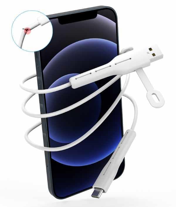 Kabelcover - Cover til opladerkabel til Lightning 2 dele