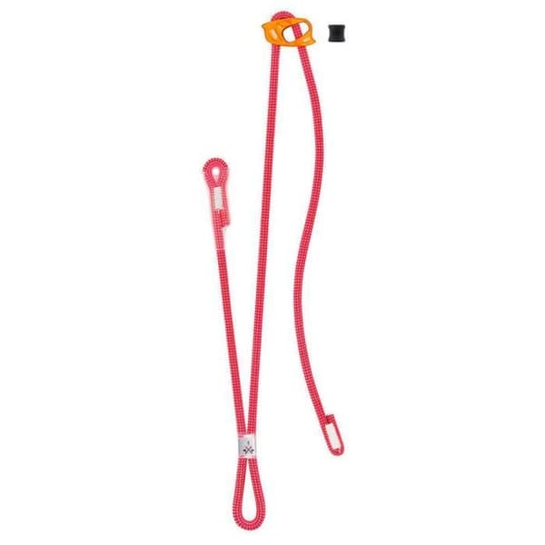 Lång med dubbel positionering - PETZL - DUAL CONNECT ADJUST - Röd - 45 cm fast - 15-95 cm justerbar