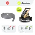 Miniatyrbillede 7 af 11: Ninja forhindringsbane til børn – HyperMotion Slackline sæt med 10 forhindringer, klatrestige, gynge, op til 113 kg