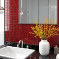Miniatyrbild 7 av 8: vidaXL Mosaikplattor 11 st röd 30x30 cm glas