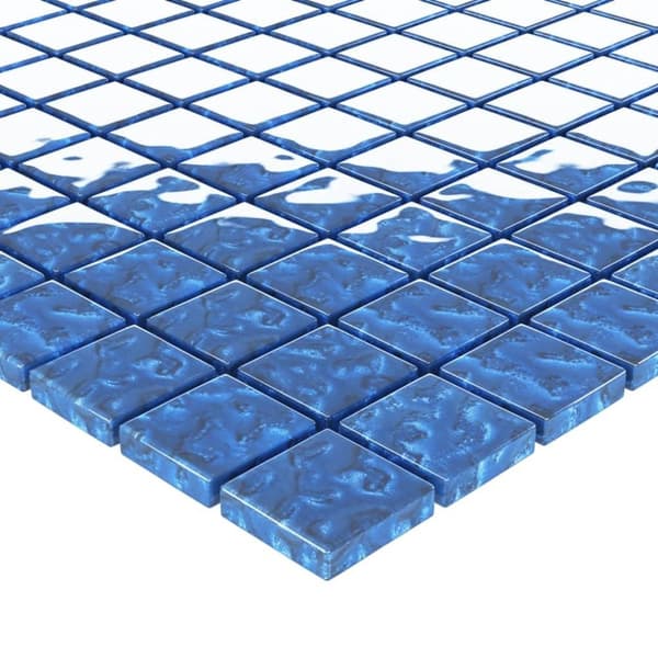 vidaXL mosaikfliser 11 stk. 30x30 cm glas blå