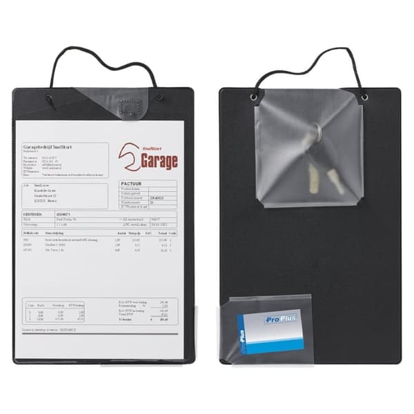 ProPlus reperationsordre holder, holder 10 stk. A4 sort 580040
