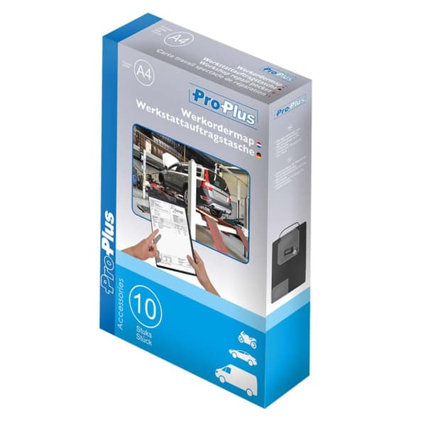 ProPlus reperationsordre holder, holder 10 stk. A4 sort 580040