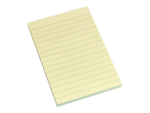 Notatblokk Info 100X150 Power Linj Gul (1 stk.)