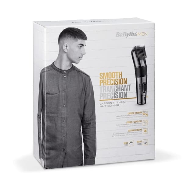 Babyliss Hårklippare Carbon Titanium E9