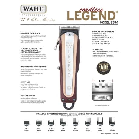 Wahl Professional Legend Cordless 5-Star - Klippmaskin