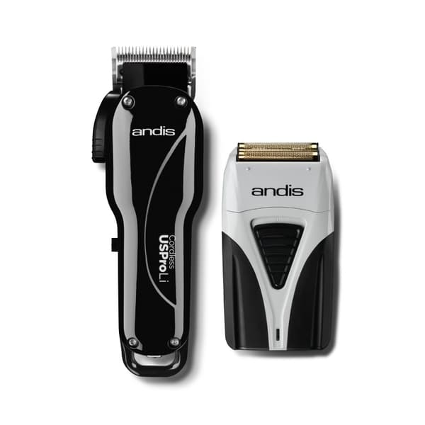 Andis US Pro Li Black + ProFoil Lithium Plus (Combo Pack) - Klippmaskin