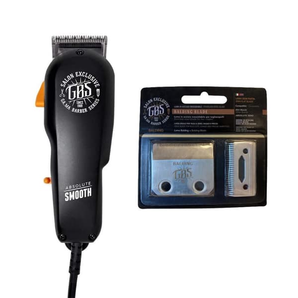 Ga.ma GBS Absolute Smooth + Balding Steel Blade - Klippmaskin