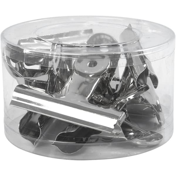 Metallklämma - B: 7,5 cm - 6 st