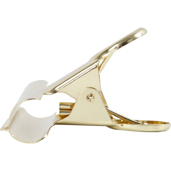 Pappersklämma Metall - Guldfärgad - 7,5 cm - 6 st