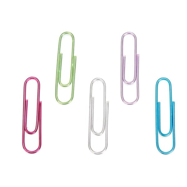 Clip Medium Multifarvet Metal (24 enheder)