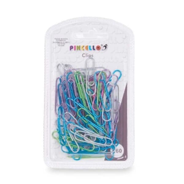 Clip Medium Multifarvet Metal (24 enheder)