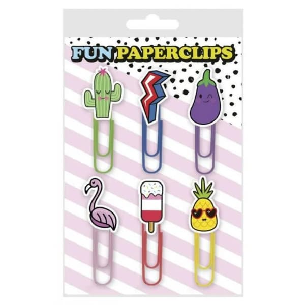 Wiz Art Shaped Paper Clips (Pack of 6) Multicoloured One Size