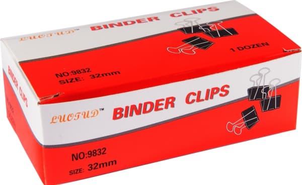 Bngers Papirklemmer Foldback 32mm (12 stk.)