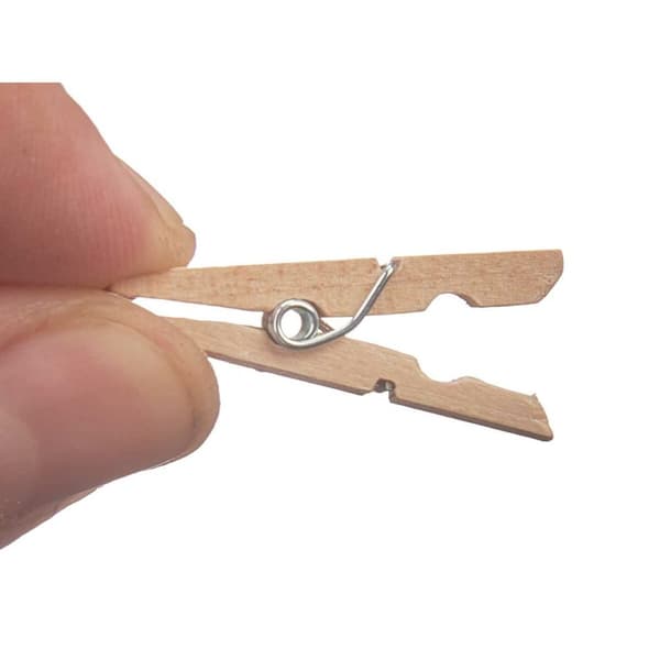 Klemmer Pincello 399 Brun Træ Small (24 enheder)