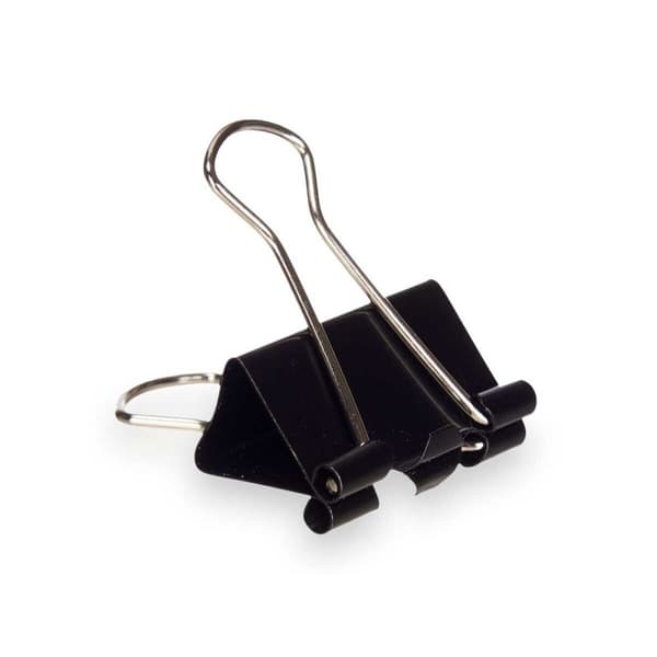 Klämmor Pincello 391 Svart Metall Gem Medium (24 antal)