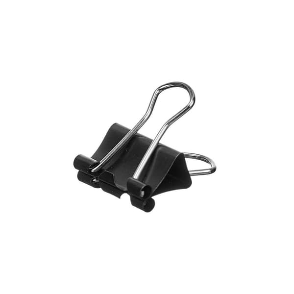 Klämmor Pincello 390 Svart Metall Gem Liten (24 antal)