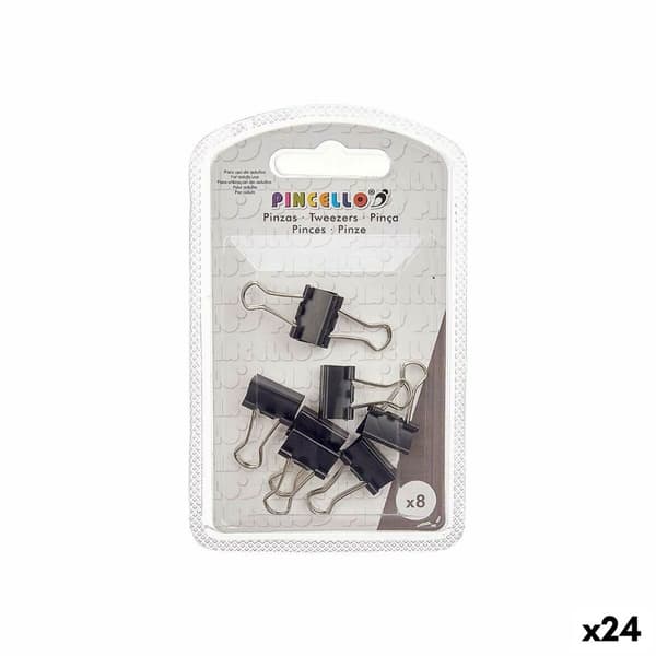 Klemmer Pincello 390 Sort Metal Clip Small (24 enheder)