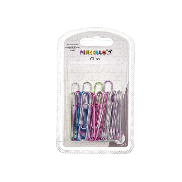 Klipp Pincello 386 Flerfarget Metall Stor (24 enheter)