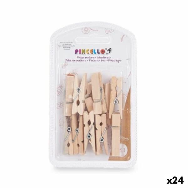 Nipistimet Pincello 400 Ruskea Puu Medium (24 osaa)