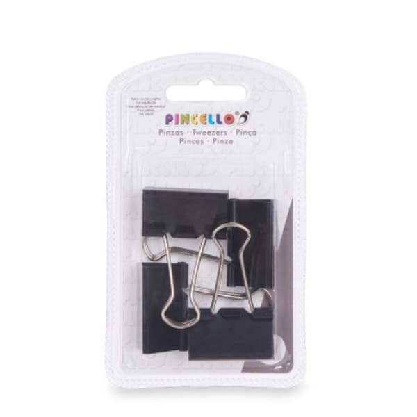 Klemmer Pincello 392 Sort Metal Clip Stor (24 enheder)