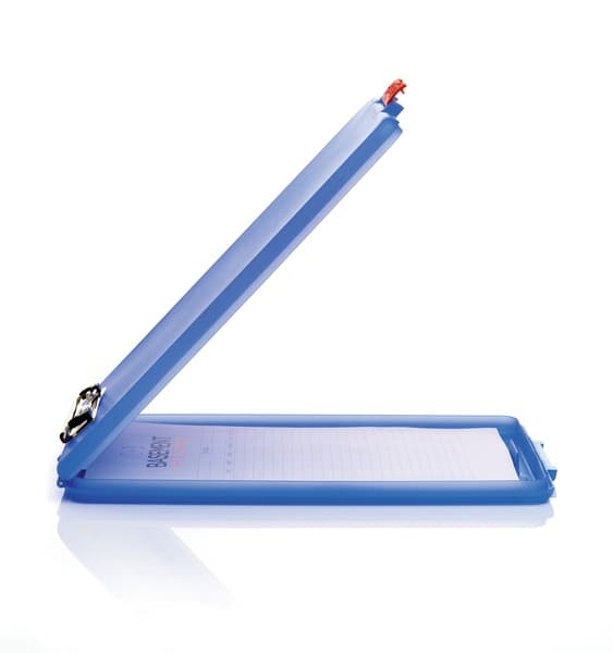 Seco SE-SC1517-BE Urklipp A4 Blå Med förvaringsfack. Slimline
