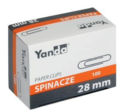 Papirclips Rund R 28mm Yanda /10x100stk/
