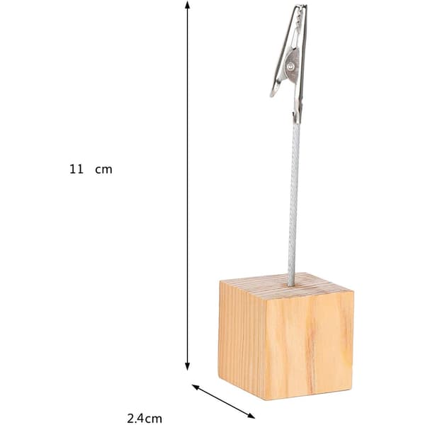 20 Pak Fotoholder, Fotoholder med Clips, Kortholder til siddepladser, Fotostativ, Fotoholder, Kortholder Bord til soveværelsesdekoration, Fotodisplay