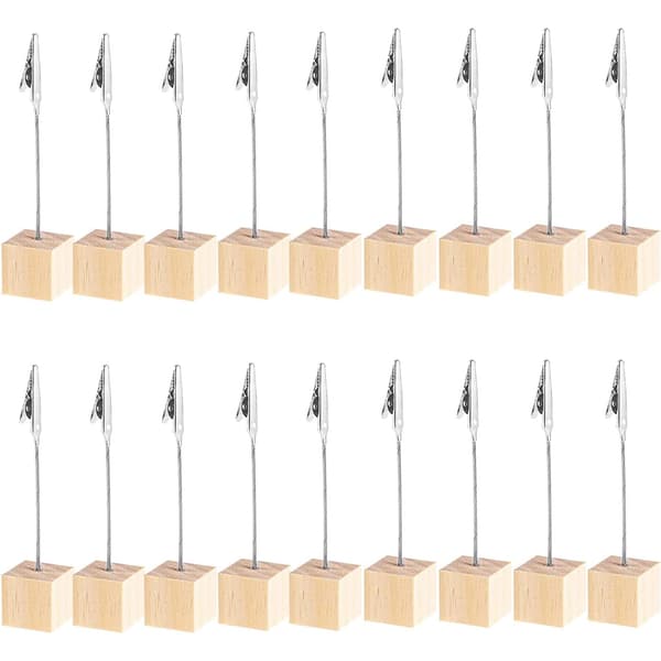 20-pack fotohållare, fotohållare med klämmor, korthållare för sittplatser, fotoställ, fotohållare, korthållarbord för sovrumsdekoration, fotodisplay